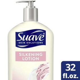 Suave Skin Solutions Body Lotion Silkening with Baby Oil; 32 oz
