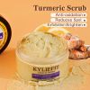 KYLIEFIT Organic Turmeric Scrub, Visibly Smoother & Whiter Skin Body Scrub That Moisturizing Nourishes Skin, for Face Body Use