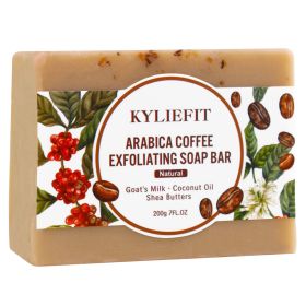 KYLIEFIT Arabica Coffee Brightening Soap, Deep Cleaning, Smooth, Exfoliating Skin, For All Skin Types