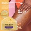 KYLIEFIT Organic Turmeric Scrub, Visibly Smoother & Whiter Skin Body Scrub That Moisturizing Nourishes Skin, for Face Body Use