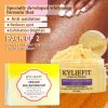 KYLIEFIT Organic Turmeric Scrub, Visibly Smoother & Whiter Skin Body Scrub That Moisturizing Nourishes Skin, for Face Body Use