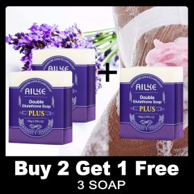 AILKE Skin Brightening Soap - Fresh Scent Soap for Dark Spots, Hyperpigmentation, and Other types of Skin Damage, 150g/5.2 oz (Smell: Buy 2 Get 1 Free)