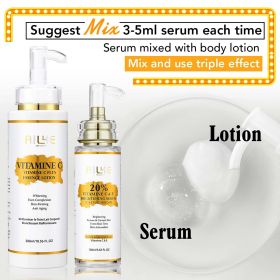 AILKE Vitamin C Whitening Facial Cream, Remove Dark Spots, Moisturizing, Anti-Aging & Wrinkle, Firming Skin Care Cosmetics (Color: 2 in 1 Set)