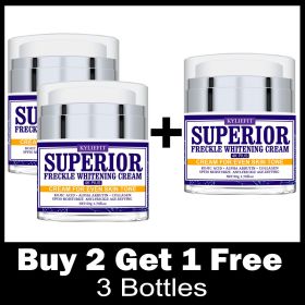 Superior Freckles Whitening Cream, Dark Spot Correction Cream, Reduce Stains, Even Skin Tone, Improve Dull Skin, for Face & Body (Color: Buy 2 Get 1 Free)