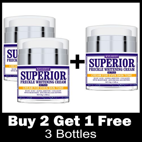 Superior Freckles Whitening Cream, Dark Spot Correction Cream, Reduce Stains, Even Skin Tone, Improve Dull Skin, for Face & Body