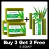 KYLIEFIT Cool Fresh Aloe Vera Soap Bar for All Skin Types, Reduce Spots, Oil Control, Deep Clean, 150g/ 7 oz