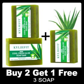 Naturally Moisturizing Bath Soap, Whitening, Skin Radiant, Vegan, Handmade with Aloe Vera, Remove Acne, Pimples (Smell: Buy 2 Get 1 Free)