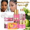 AILEK Natural Skin Cleansing Set, Cleanses Darkness, Stains, Moisturizes, Whitening, Boost Radiance To The Skin. Organic, Vegan