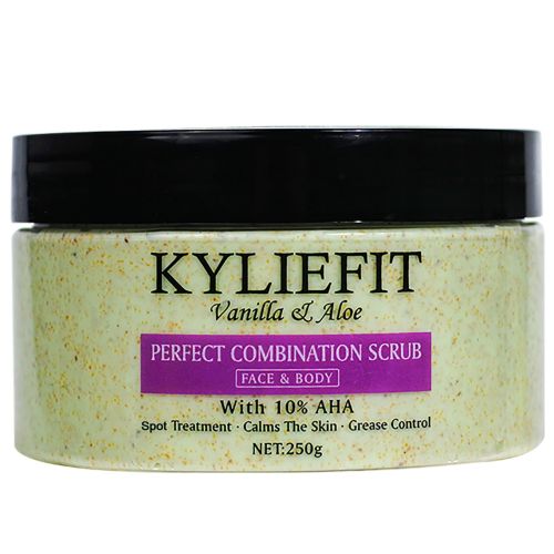 Natural Vanilla & Aloe Perfect Combination Scrub, With 10% AHA, Blemish Treatment, Calms Skin, Grease Control, For Face & Body Natural Vanilla & Aloe Perfect Combination Scrub, With 10% AHA, Blemish Treatment, Calms Skin, Grease Control, For Face & Body