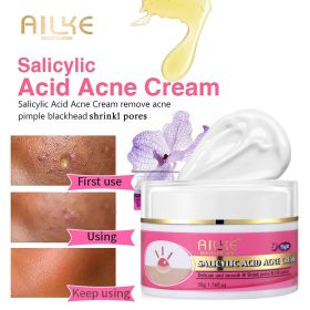 AILKE Daily Reduce Acne Face Cream, Clean Stains, Oil Control, Fast Absorb, Smoothes & Repair Damage Skin, for Women & Men (Color: pack of 1)