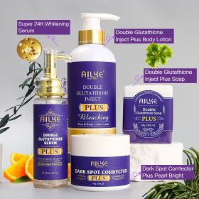 AILKE Glutathione Cream, Advanced Brightening Cream, Bleaching Cream For Age Spots, Dark Spots for All Skin Types Cosmetics (Color: 4 in 1 Set)