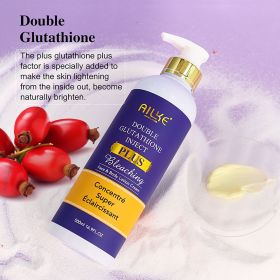 AILKE Lightening Serum, With Double Glutathione, Fast Clean Skin, Antioxidant, Moisturizing, Cleansing, Even Toning (NET WT: Lotion)