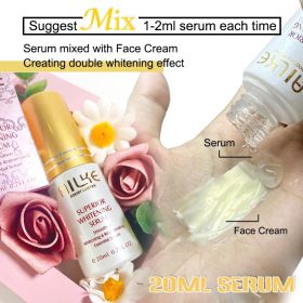 AILKE Lightenin Facial Cream With Collagen, Hyaluronic Acid, Improve Dull Skin, Even Toning, Women Beauty Cosmetic (Color: 20ml serum)