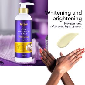 AILKE Skin Lightening Set With Double Glutathione, Even Toning, Moisturizing, Remove Blemish, Darkness, Fast Cleaning Skin (Color: Glutathione Lotion)