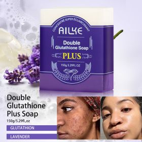 AILKE Glutathione Bleach Range, Whiten, Moisturizing, Hydration, Clean Stains, Even Skin tone, Improve Dull Skin Tone (Color: Soap)