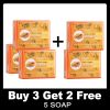 AILKE Papaya Handmade Cleaning Soap, Smooth,Soften Skin,Oil Control,Women's Daily Bathing, Moisturizing And Brightening Bar