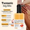 KYLIEFIT Natural Turmeric Brightening Body Lotion, Reduce Black Spots, Acne, Smooth, Skin Radiant Cream For All Skin Types