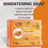 AILKE Papaya Brightening Soap, Exfoliating Face & Body,With Sodium Hyaluronate, Kojic Acid, Not Tested on Animals, All Skin Type