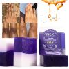 AILKE Natural Double Glutathione And Lavender Soap Bar, Whiten Skin, Moisturizes, Cleanses, Removes Dark Spots & Darkness