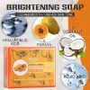 AILKE Papaya Handmade Cleaning Soap, Smooth,Soften Skin,Oil Control,Women's Daily Bathing, Moisturizing And Brightening Bar